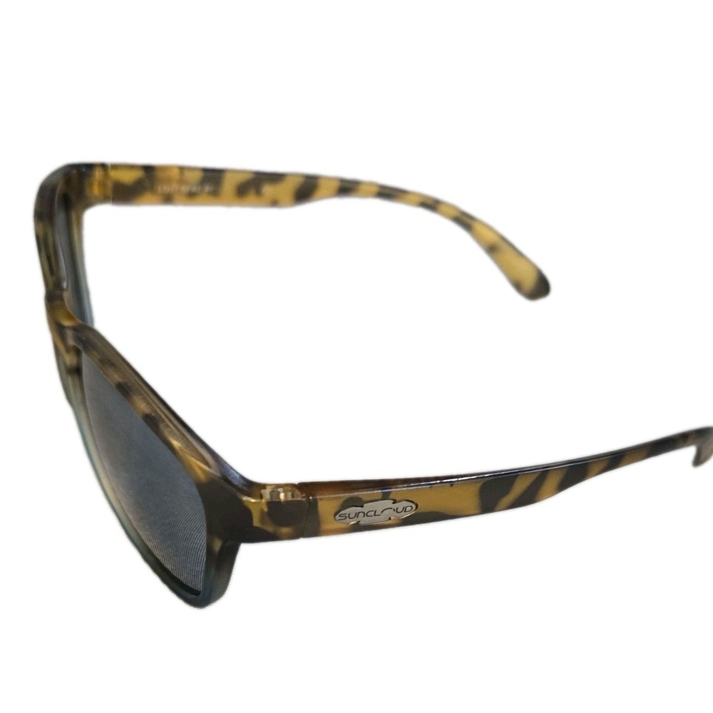 Suncloud Feedback Polarized Sunglasses Tortoise Shell Wrap EQ Brown Mens Womens